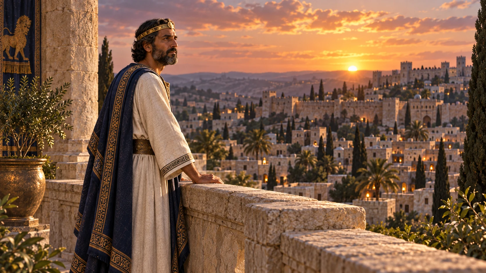 Hezekiah accepts Isaiah’s word while thinking of peace during his own lifetime.