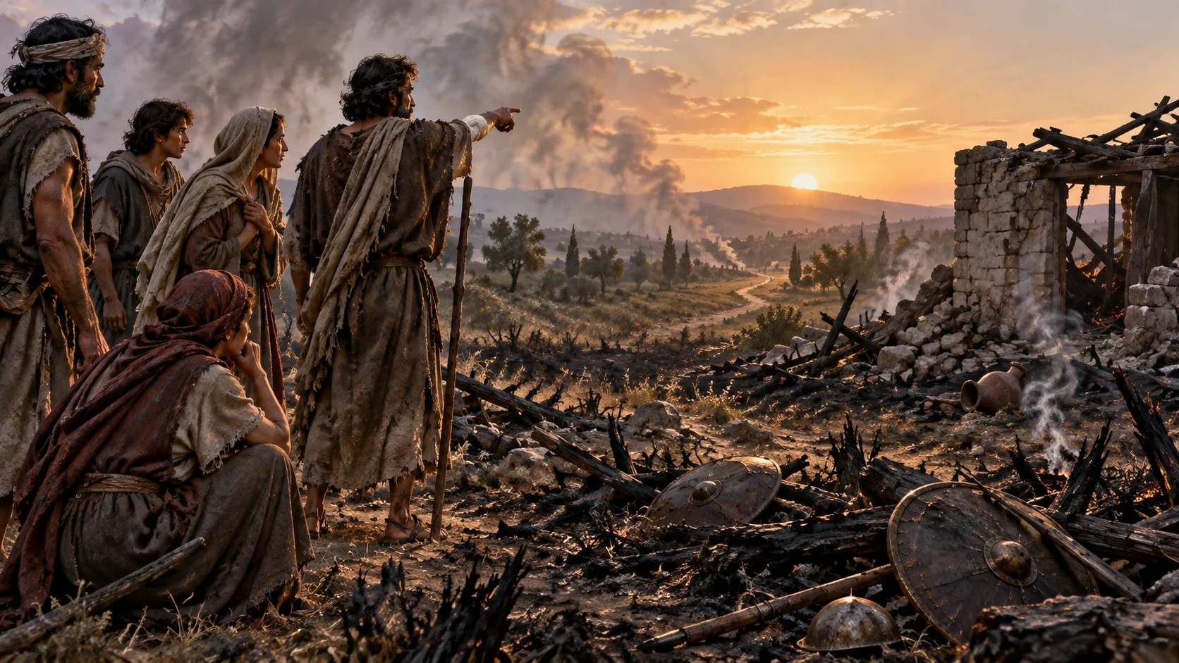 A devastated landscape asks whether the people will finally attend to the lesson.