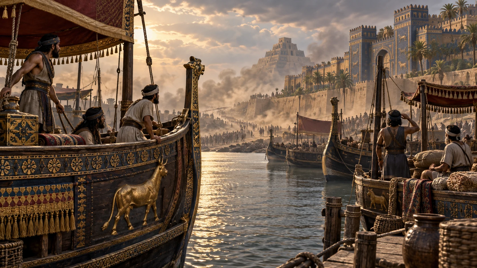 Ships of Chaldean celebration become a sign of power losing its hold.