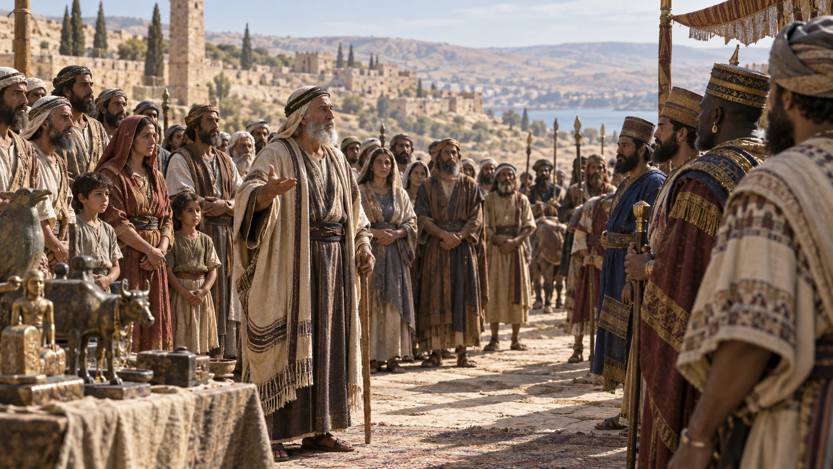 The people gather among nations to testify that no other god saves.