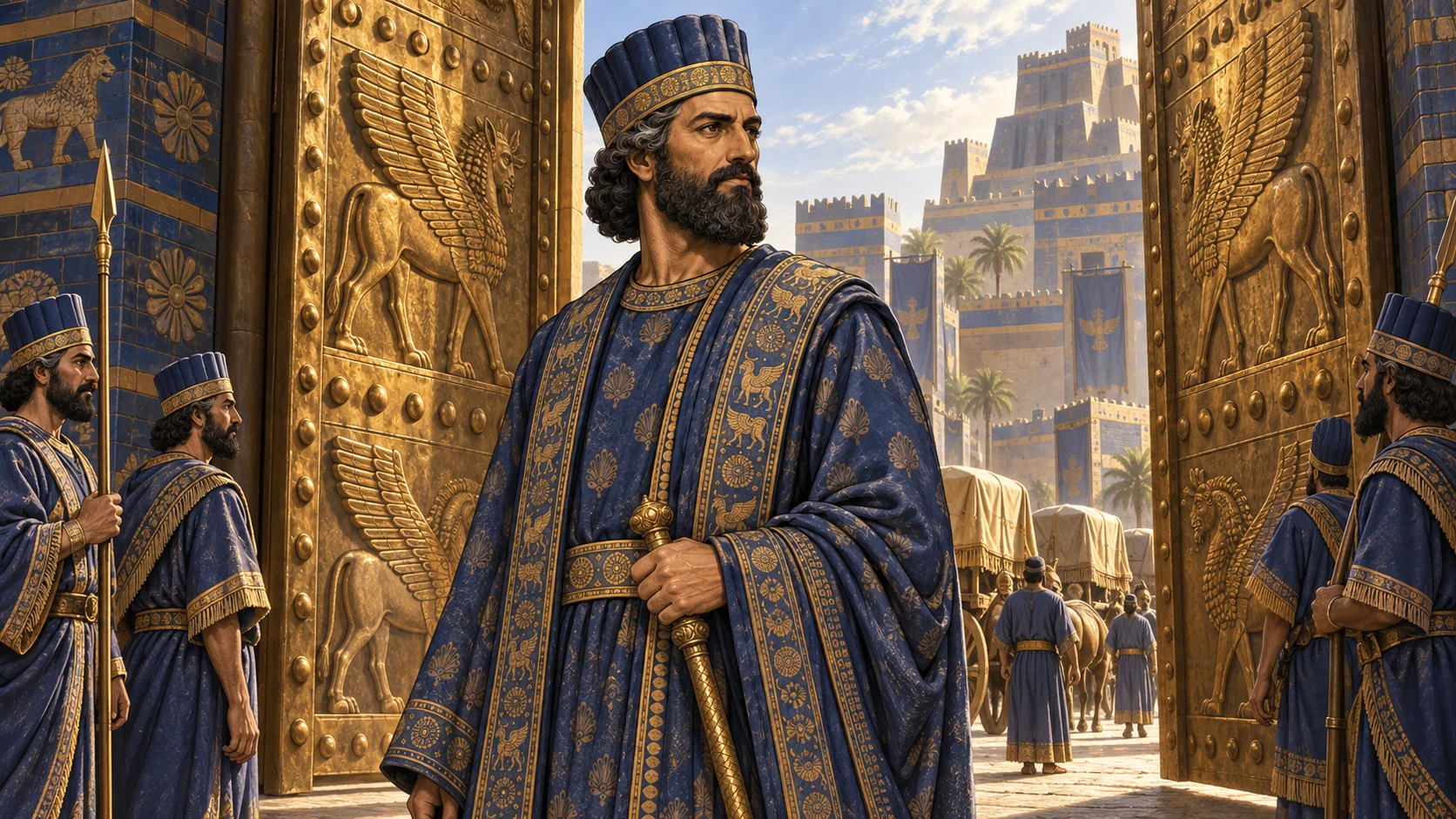 The named Persian ruler approaches opened gates and hidden treasures under a calling he did not seek.