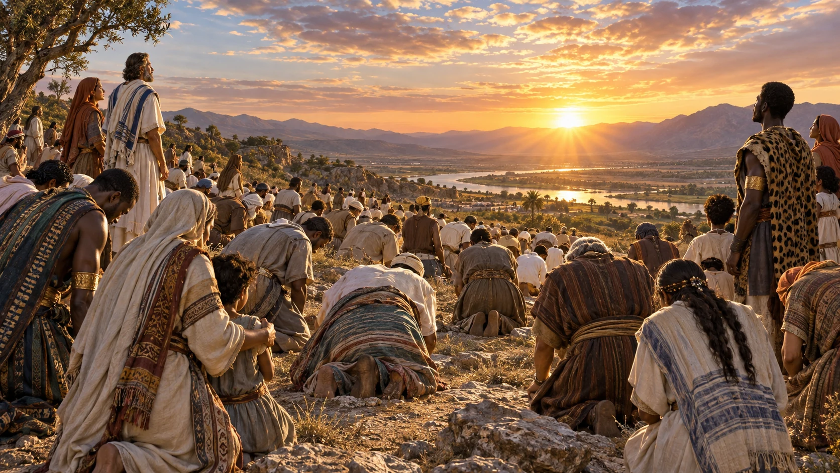 The chapter closes with universal acknowledgment and Israel’s justification in the LORD.