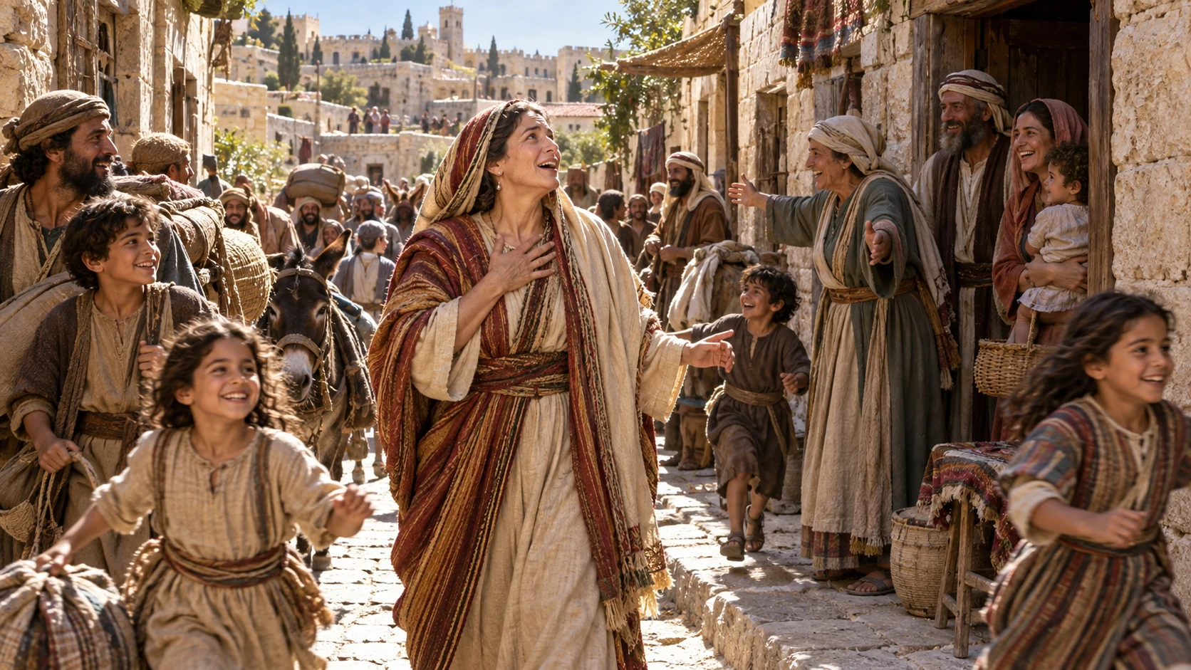 Returning sons and daughters crowd the ruins until Zion wonders where they came from.
