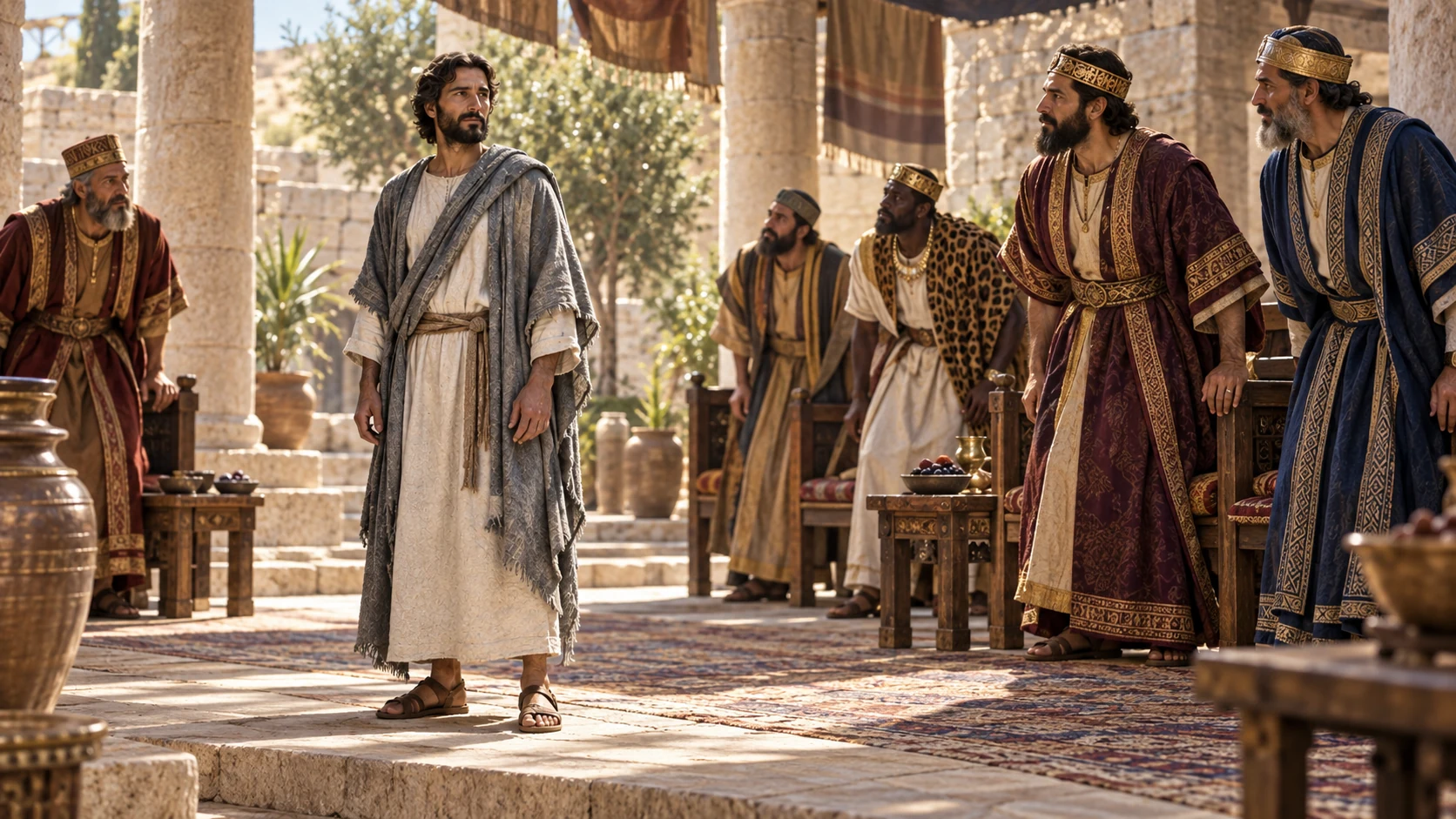 Rulers rise in respect before a servant once disregarded by them.