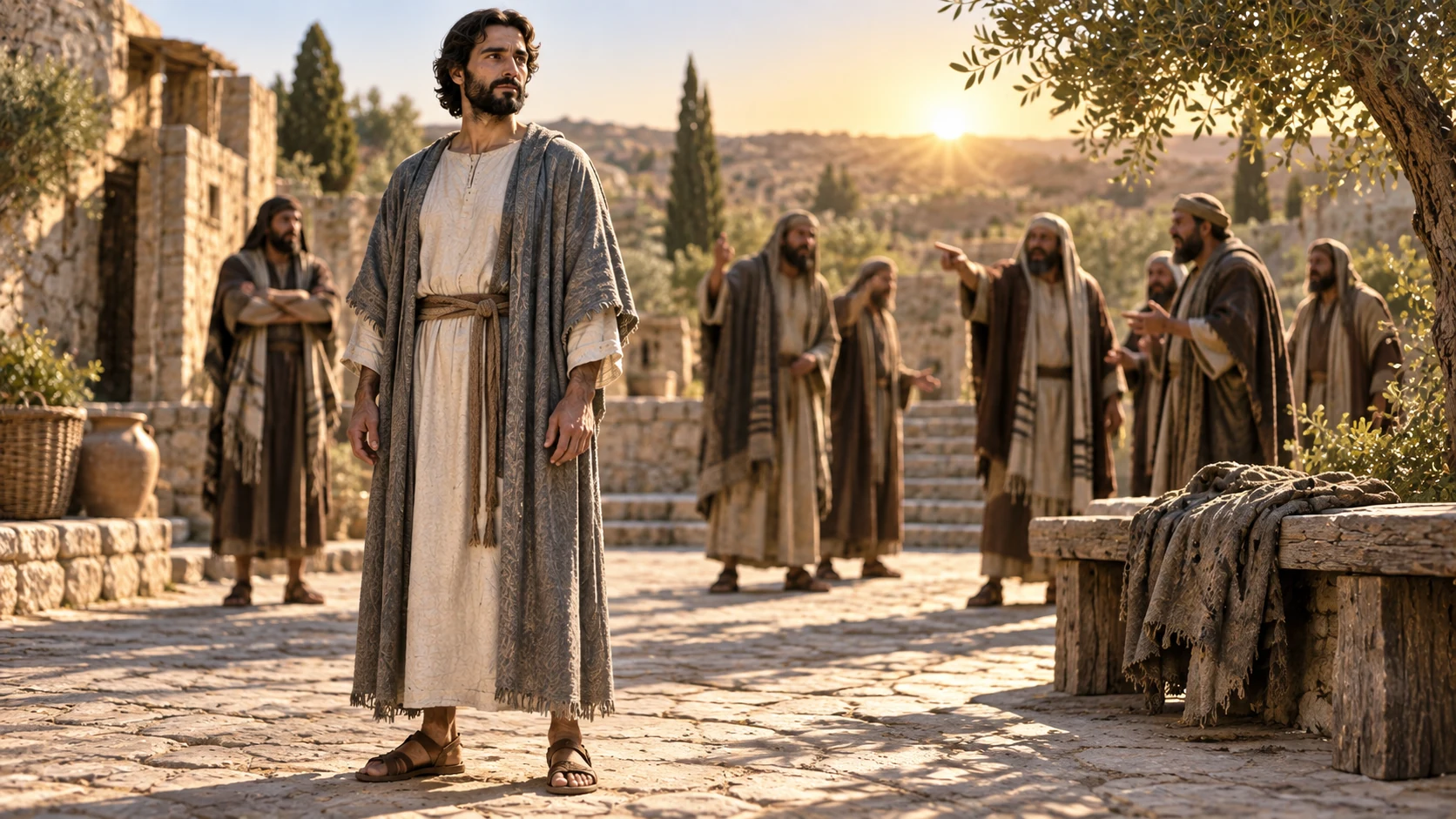 The servant stands firm before accusers, confident that help and vindication are near.