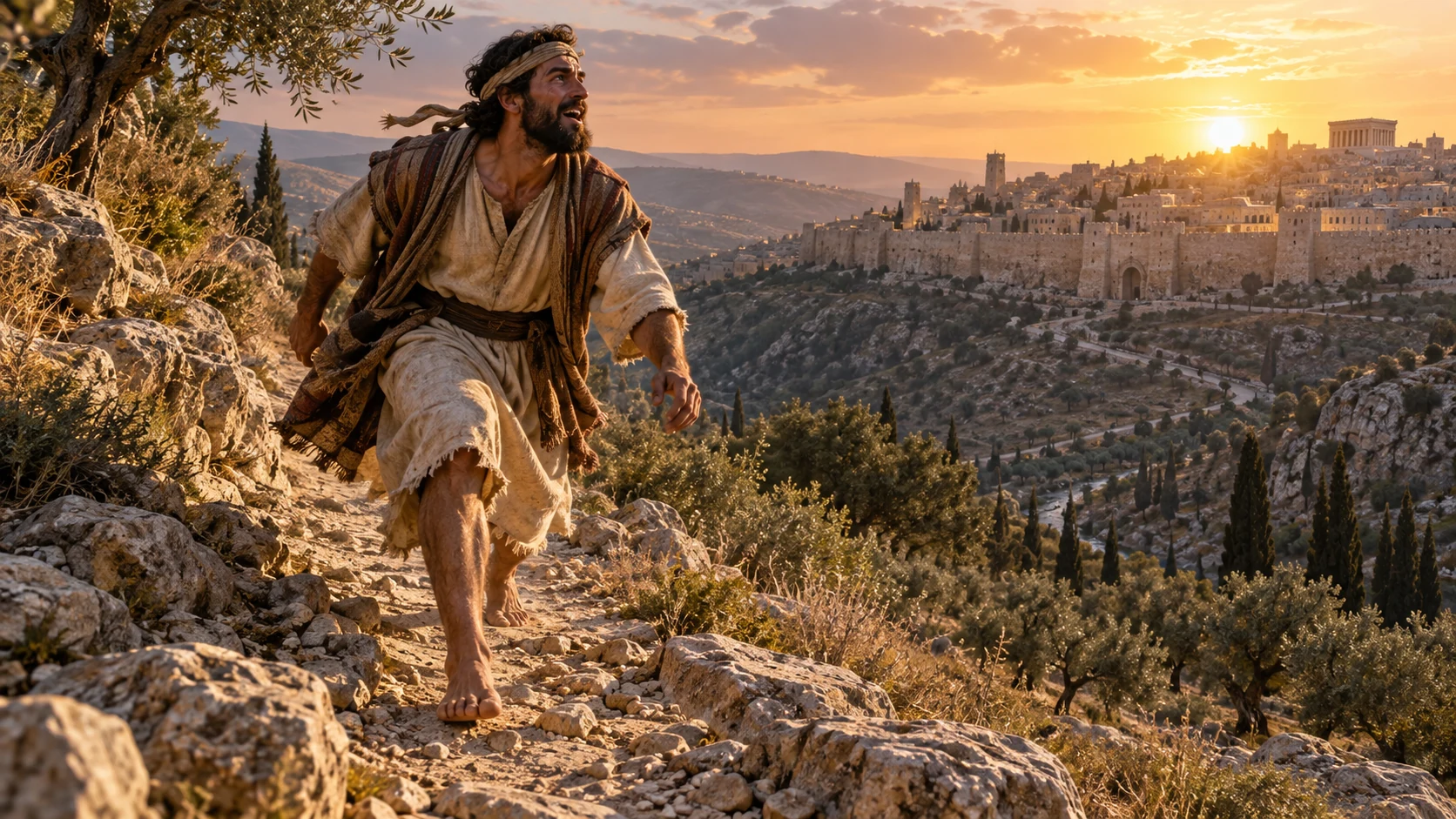A herald reaches Zion’s heights with news of peace and salvation.