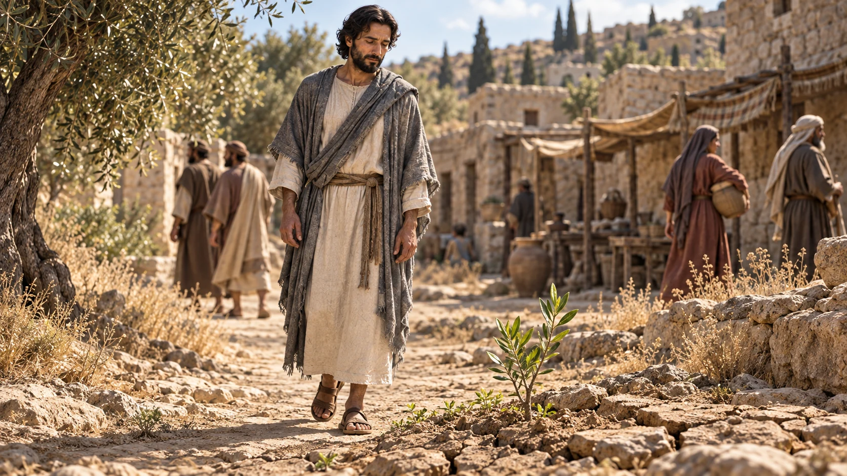 The unregarded servant grows like a living shoot in dry ground.