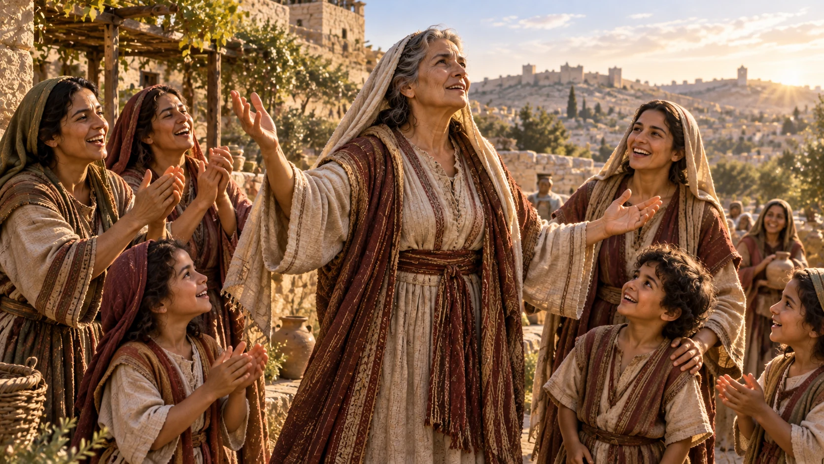 Zion breaks into song as the desolate community becomes full of children.