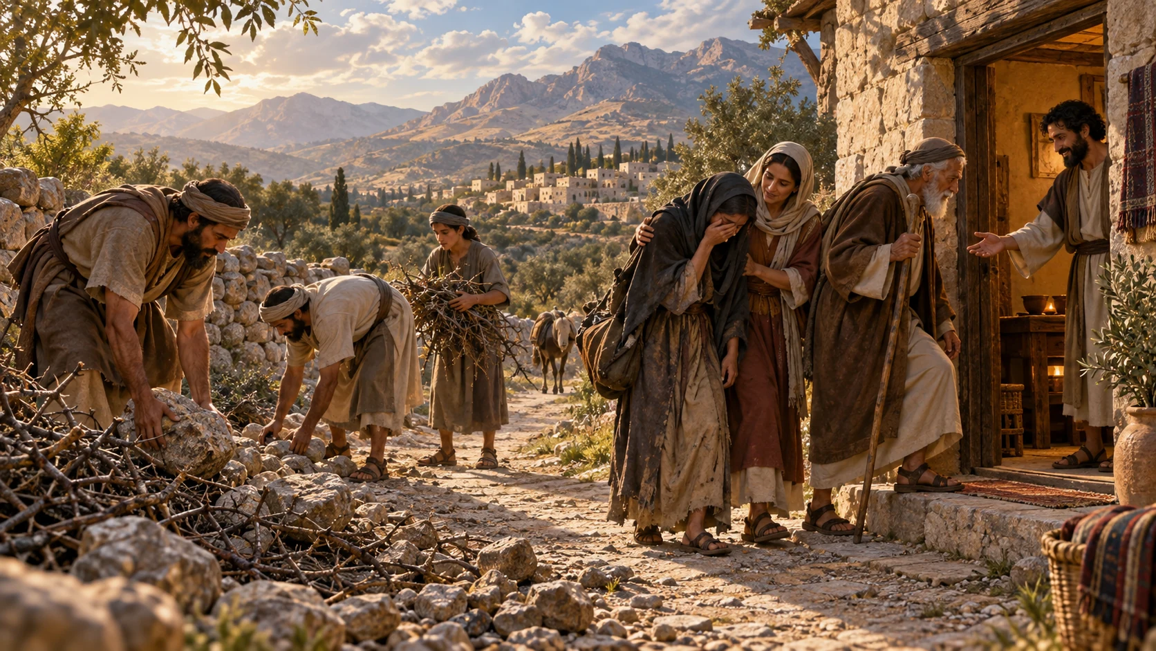 Neighbors remove obstacles and welcome the crushed in spirit into a place of rest.