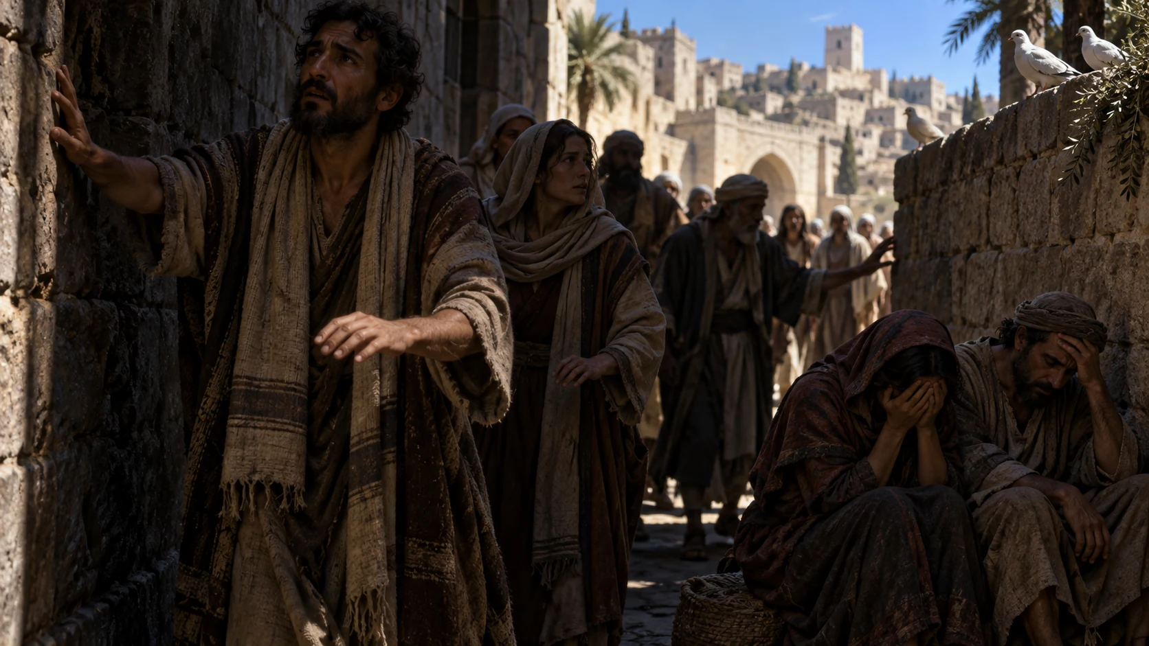 The people search for justice in deep gloom and mourn the salvation they cannot find.