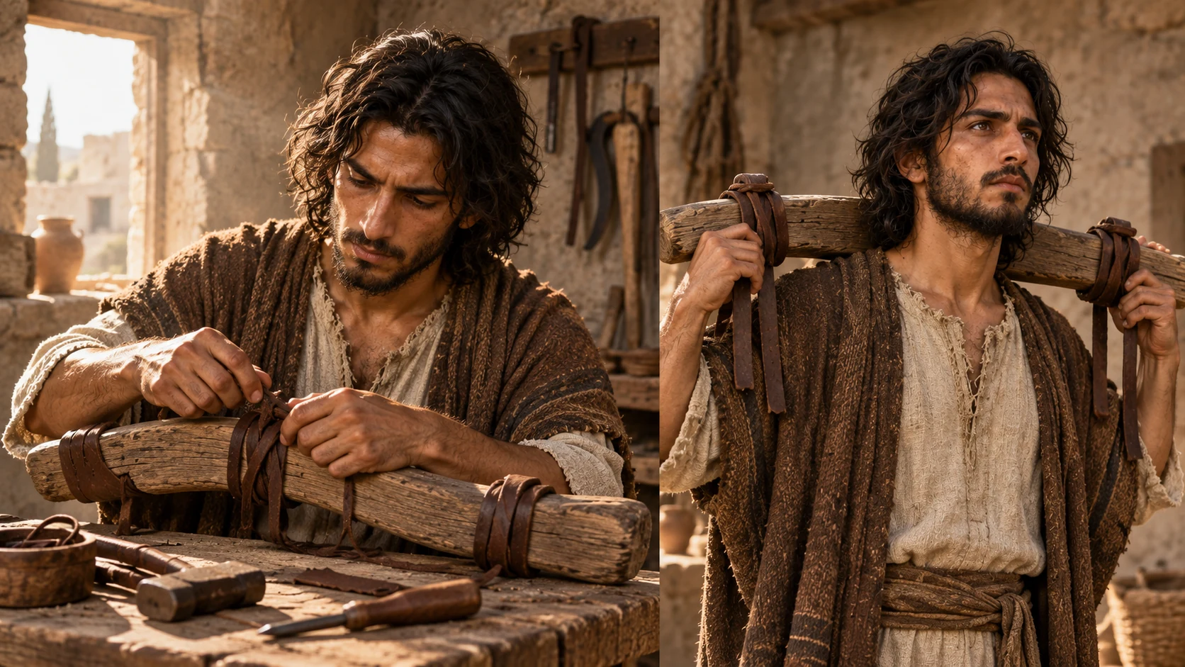 Jeremiah fashions a wooden yoke and bears it.