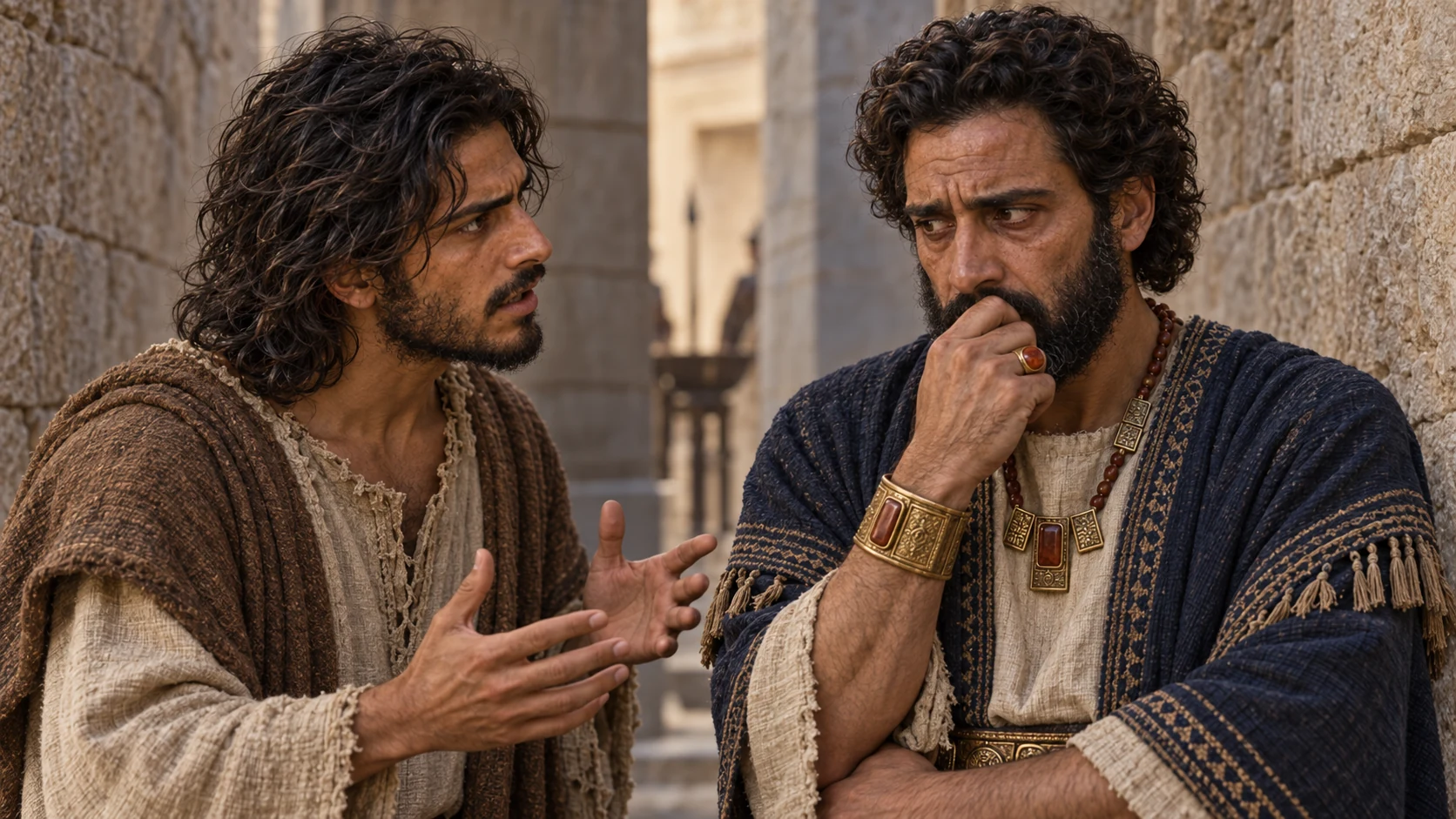 Jeremiah speaks privately to an anxious Zedekiah.