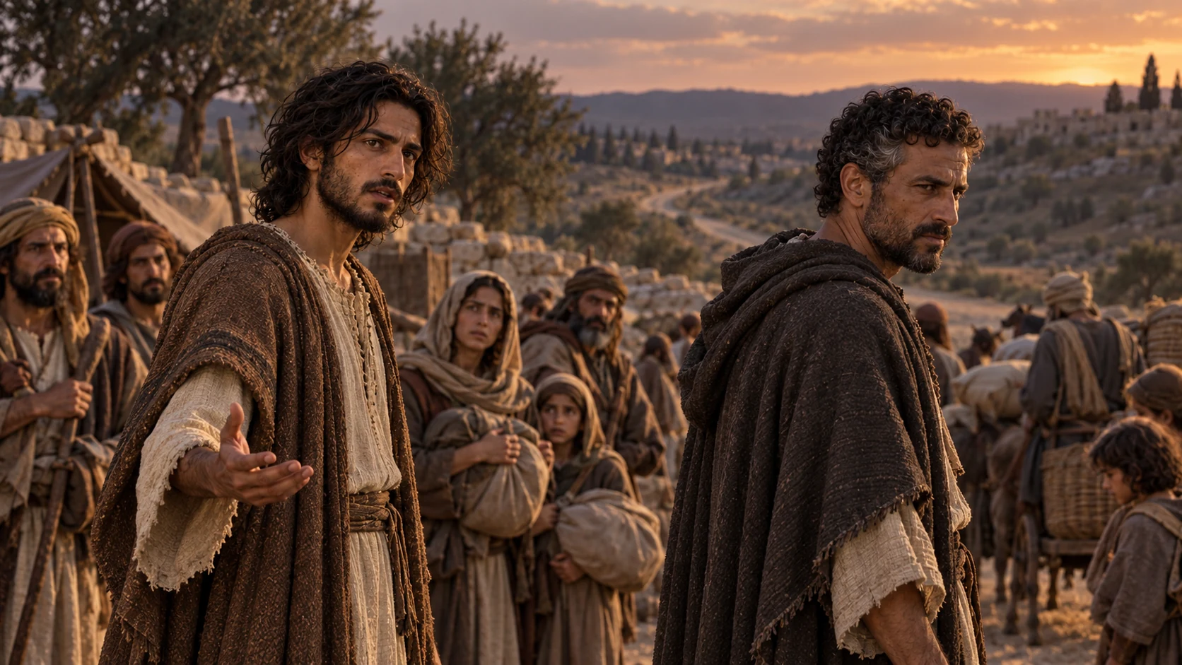 Johanan turns toward the south road as Jeremiah delivers his final warning.
