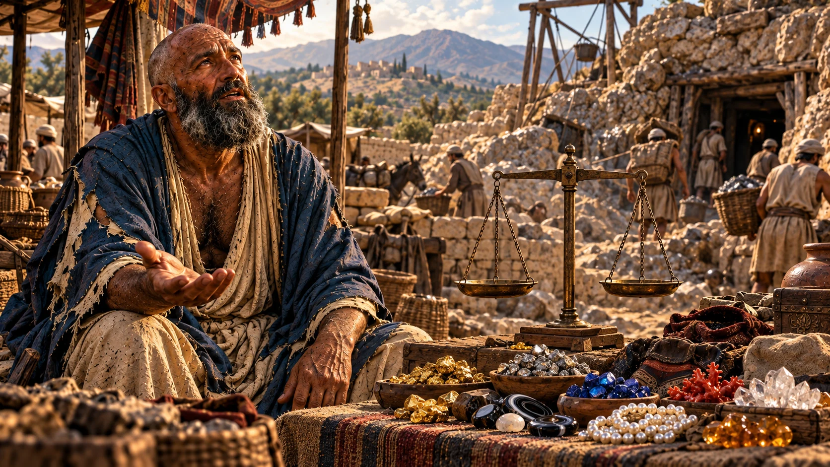 Job asks for wisdom beside treasures that cannot purchase it.