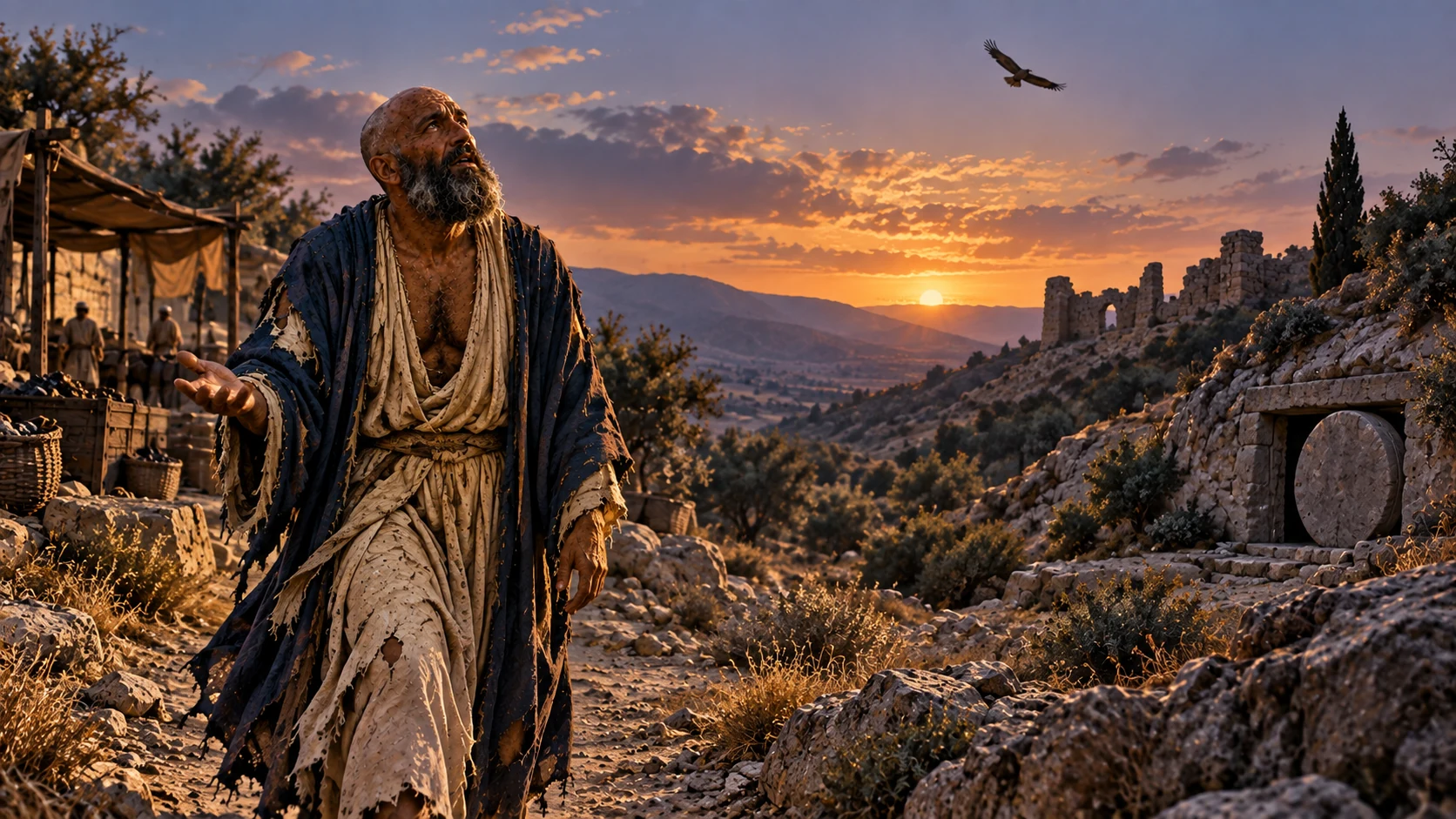 Job walks beyond the market while asking where wisdom comes from.