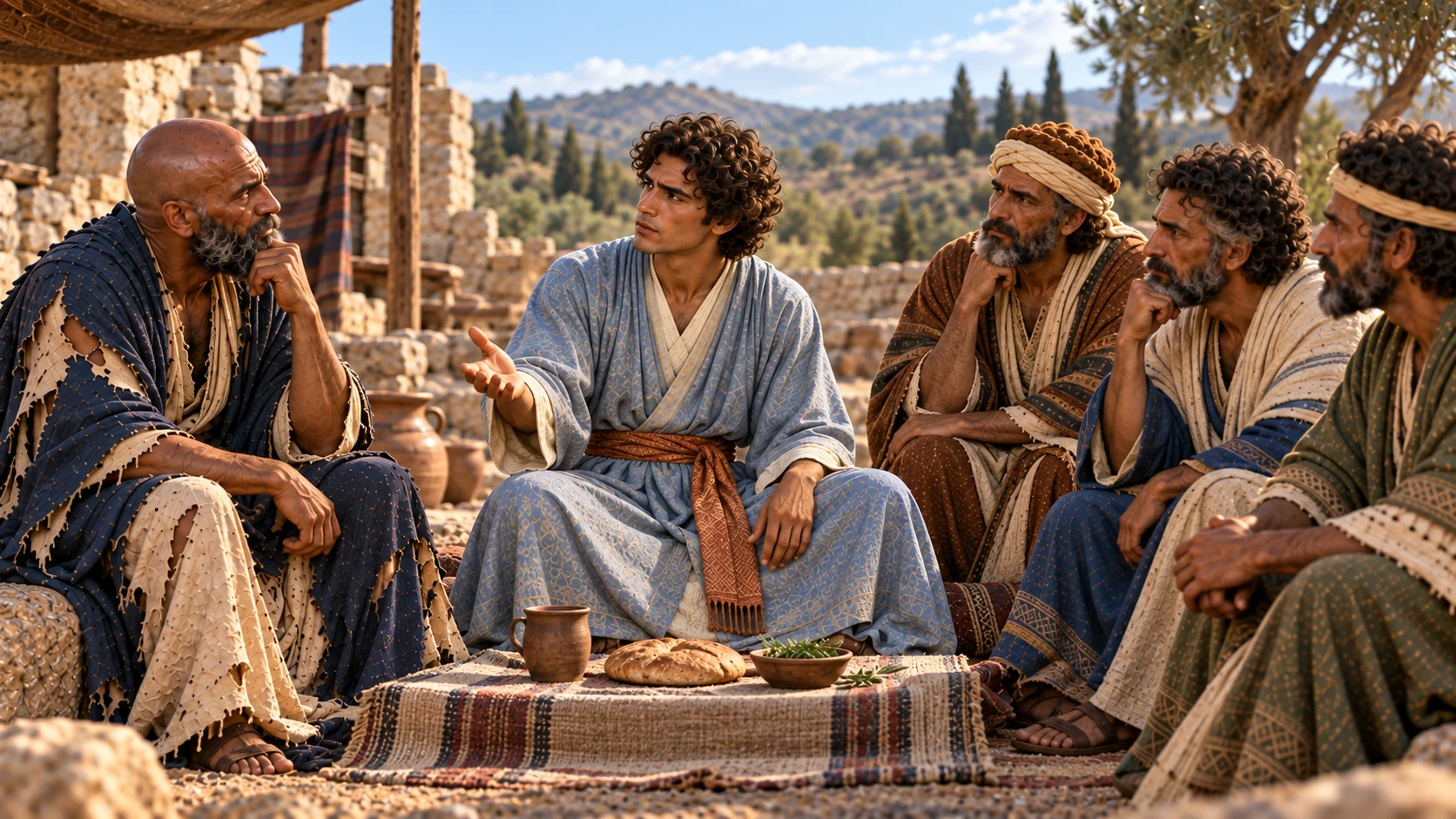 Elihu invites Job and the three older friends into careful shared discernment.