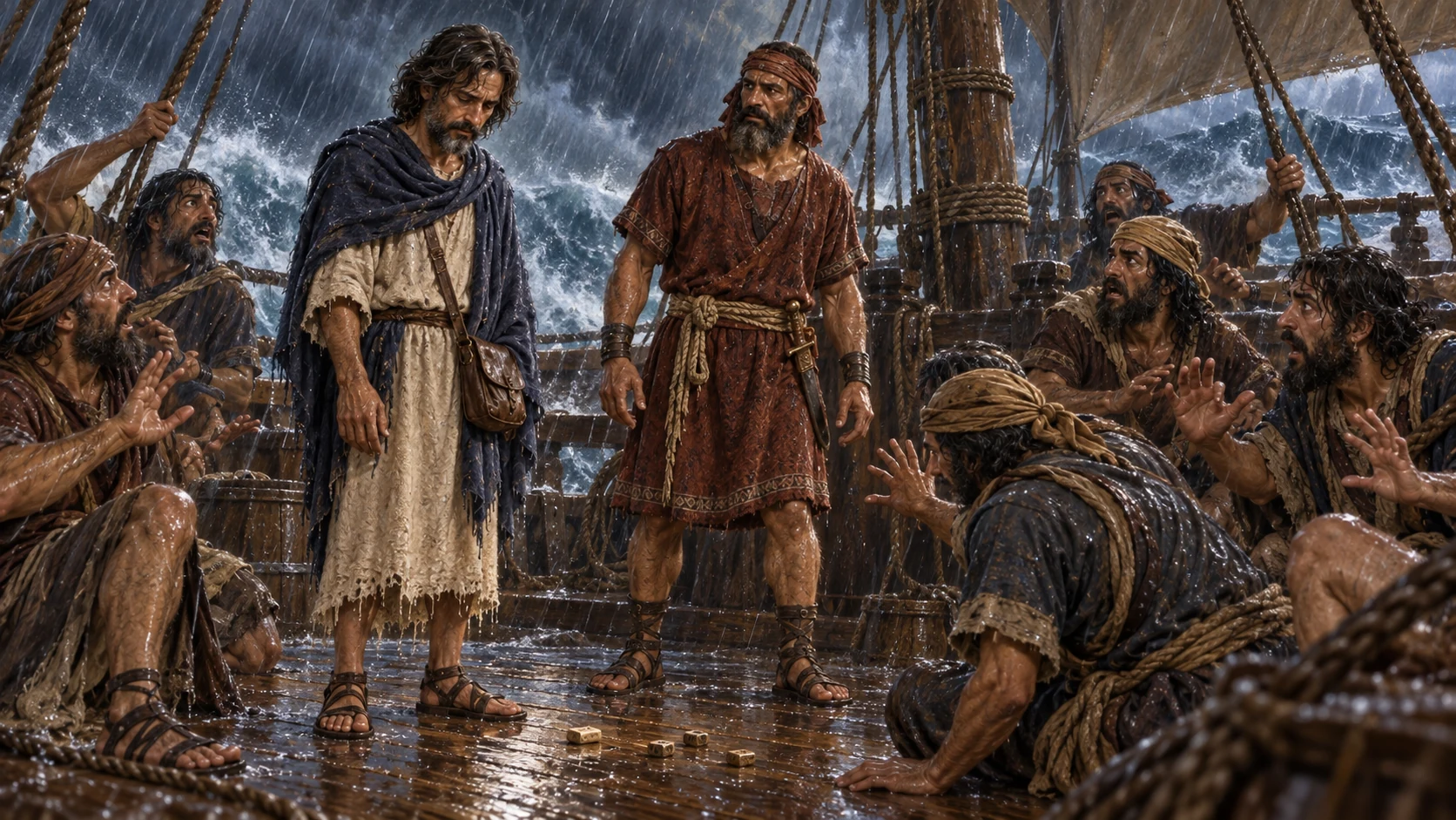The Lot Falls on Jonah.