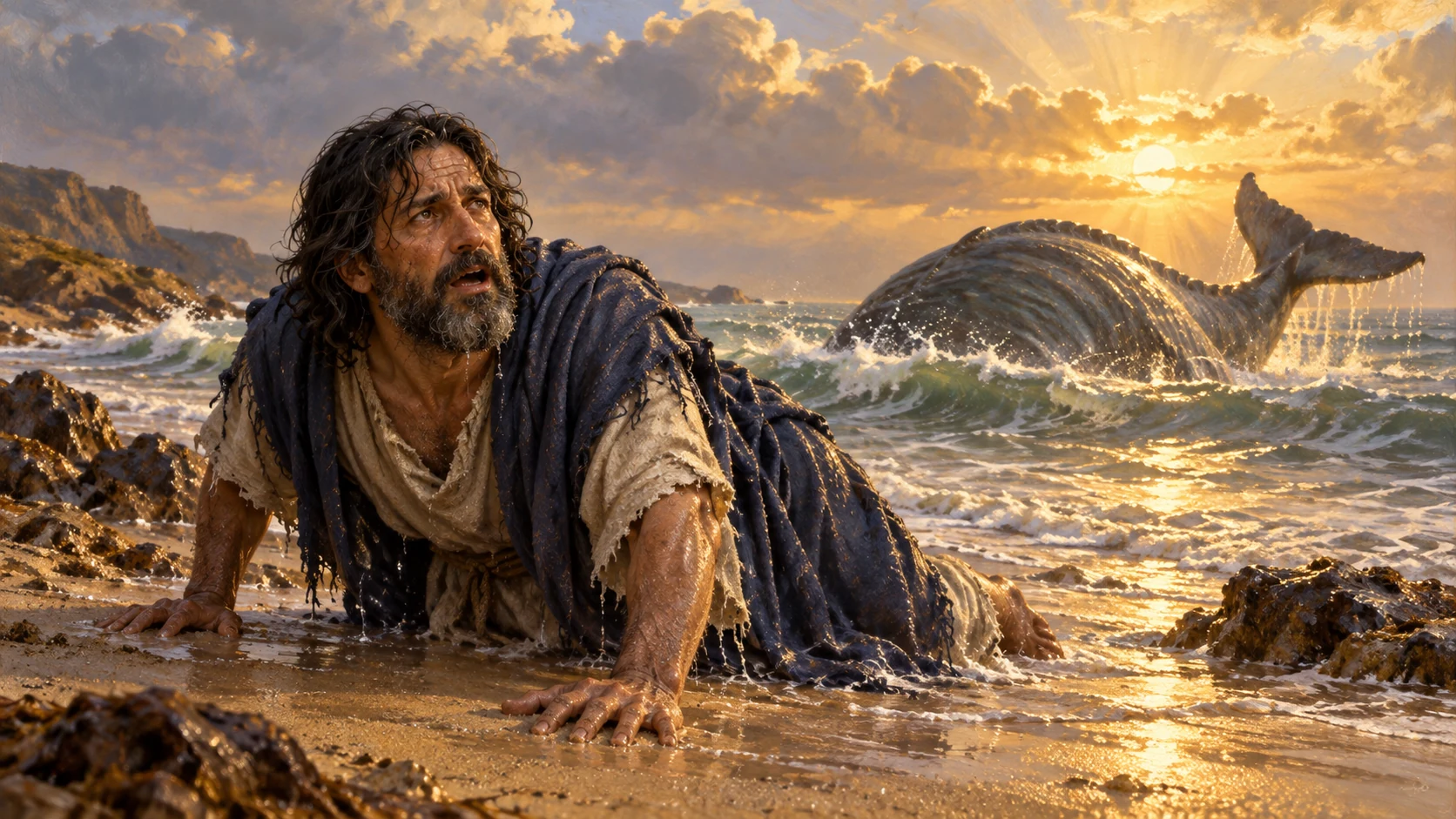 Jonah Returns to Dry Land.