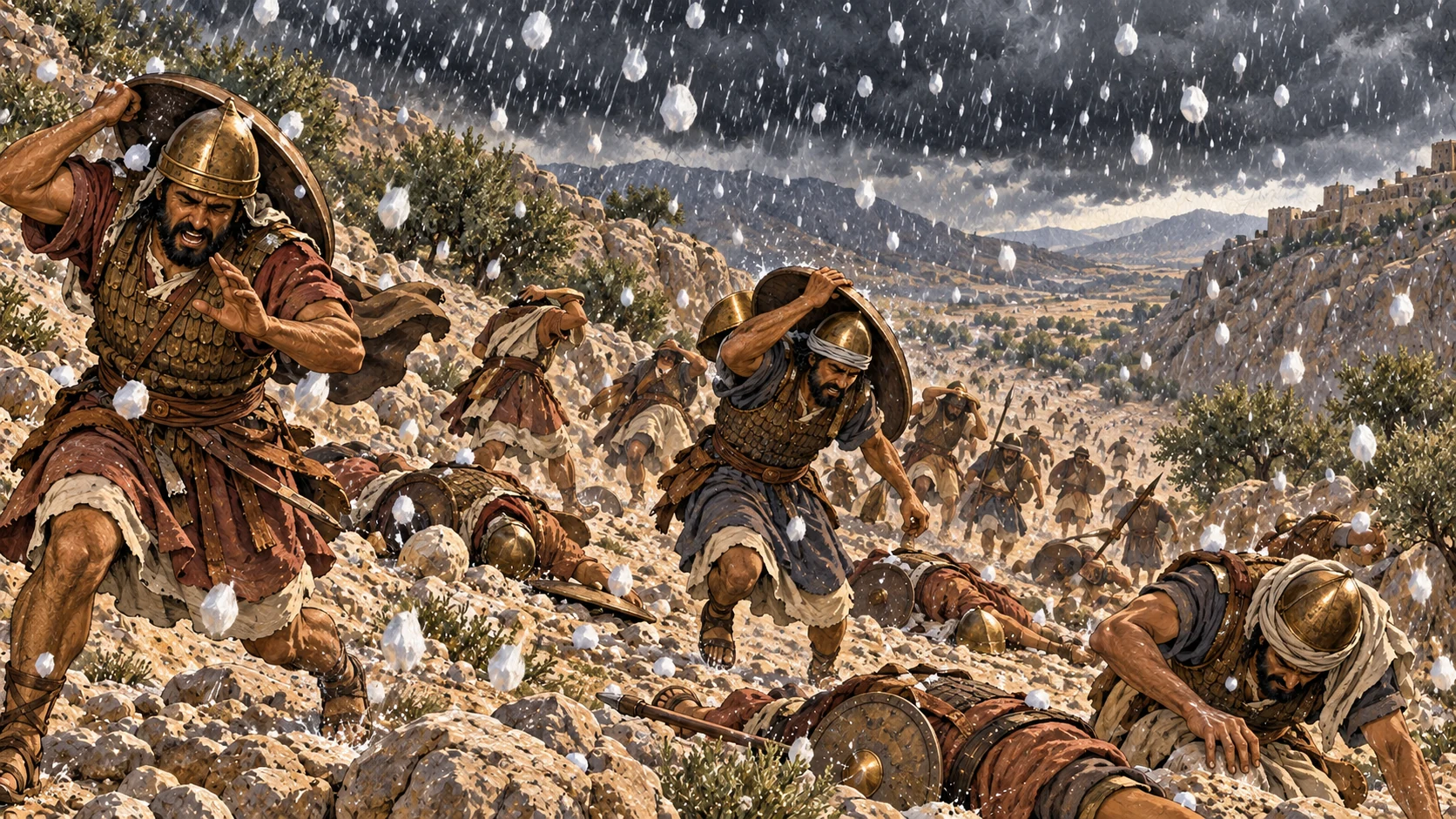 Hail on the descent