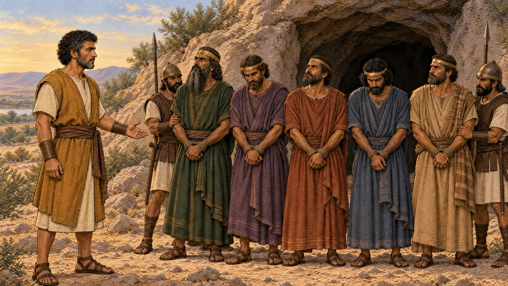 Five kings brought out