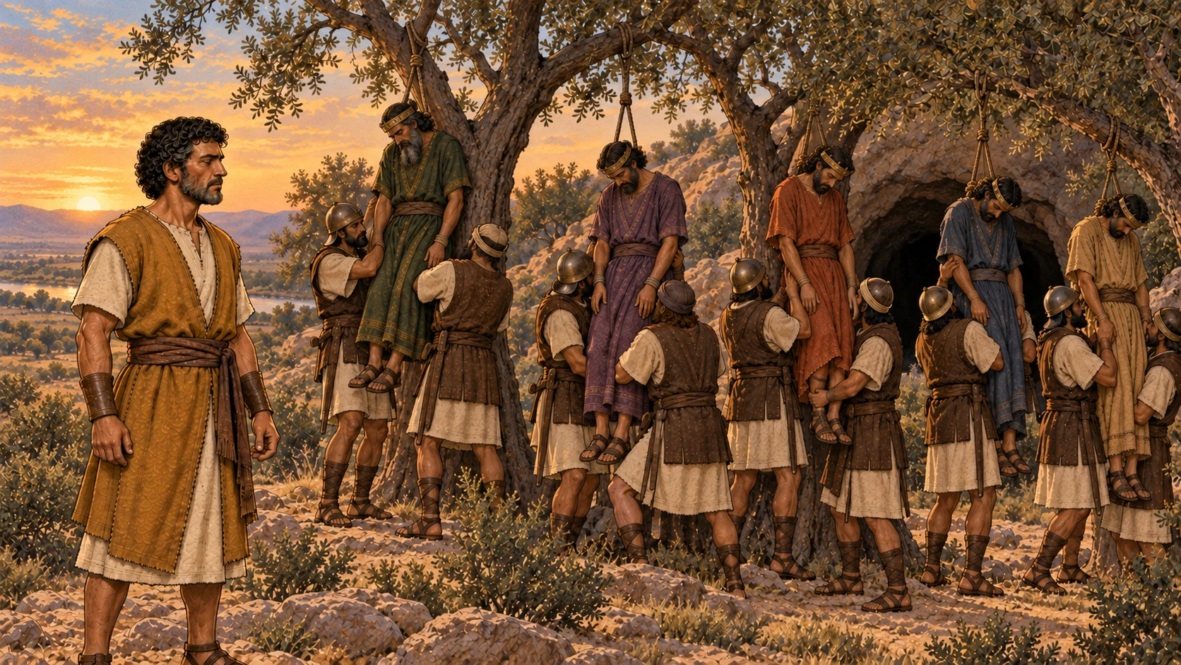 Evening at the cave