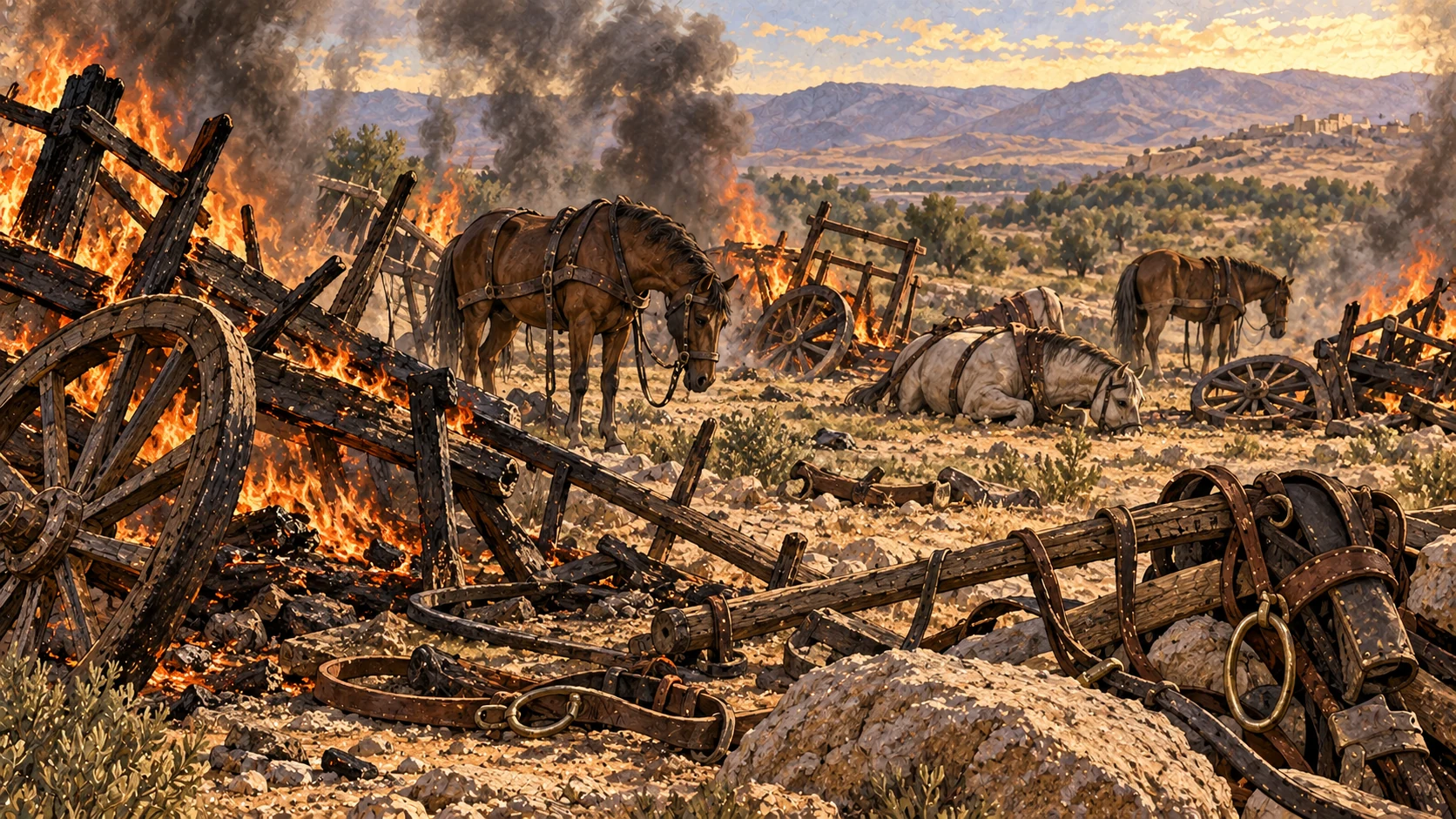 Chariots burned