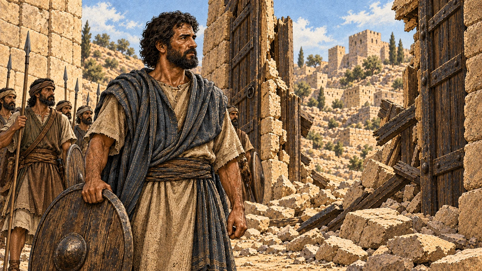 Othniel takes Debir