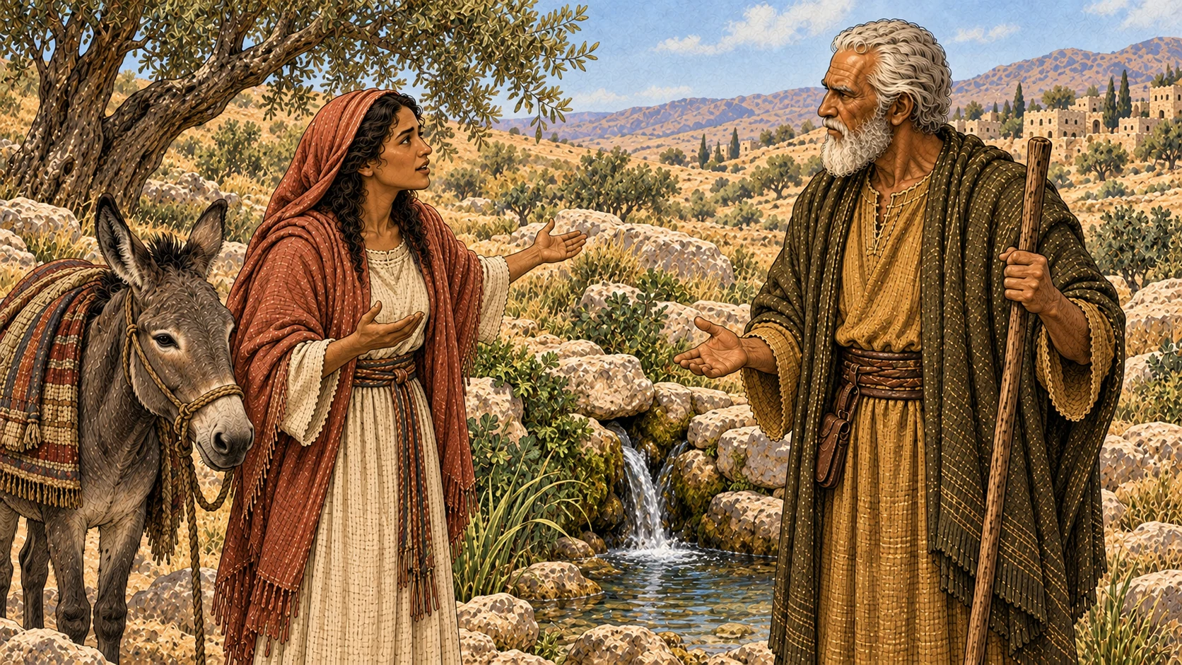 Achsah asks for springs