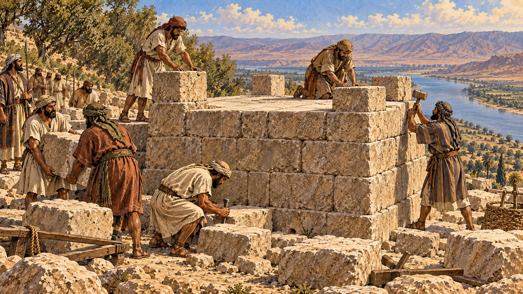 A great altar by the Jordan