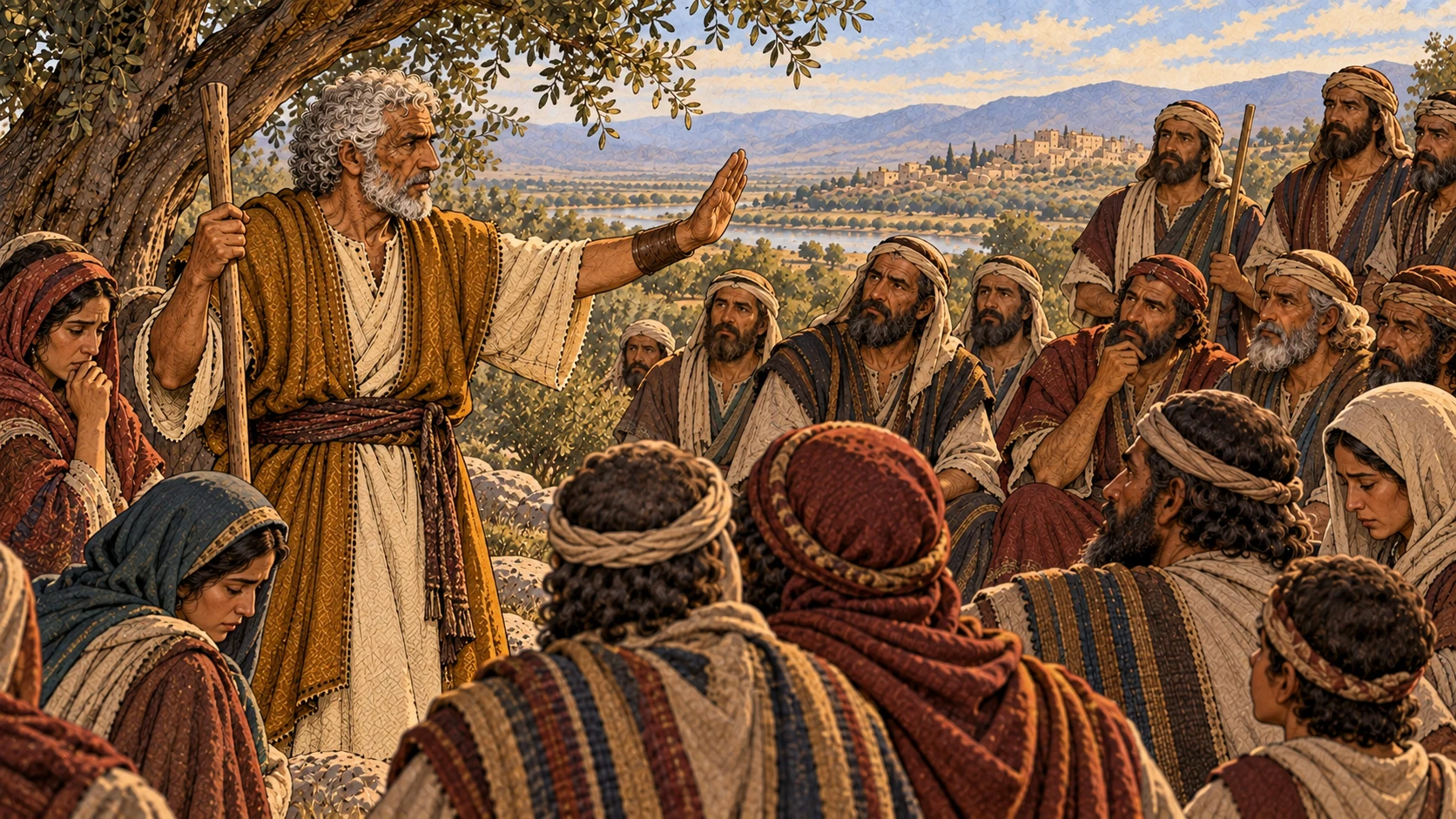 Joshua warns the people
