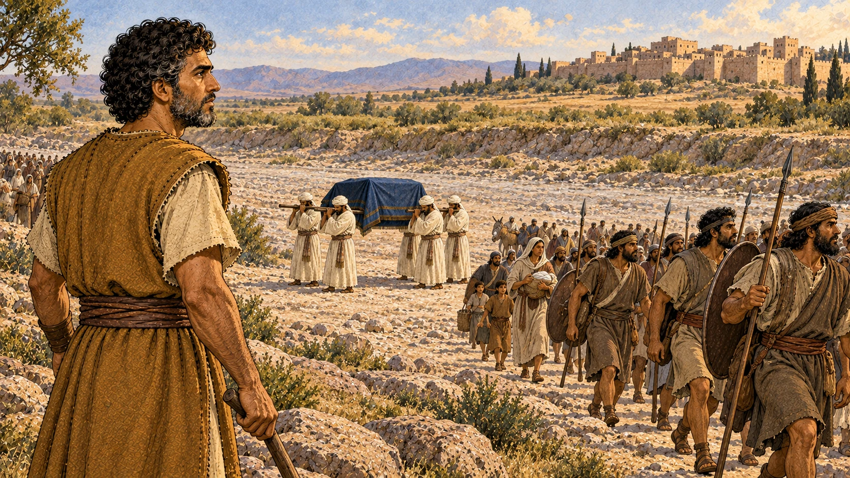 The people finish crossing