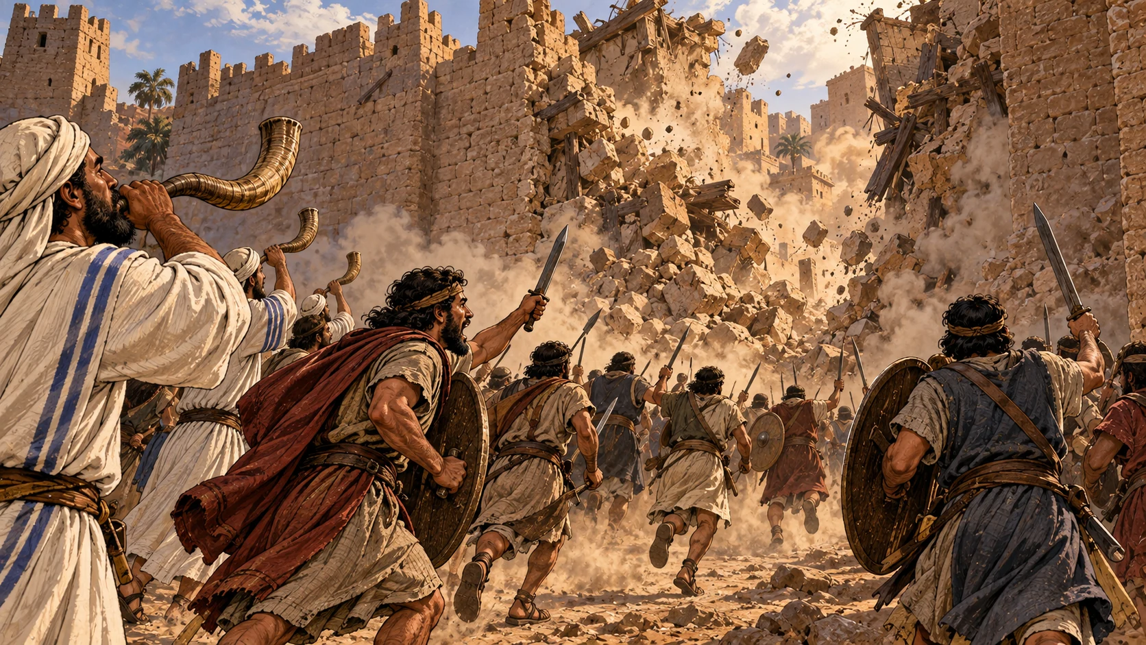 The wall falls