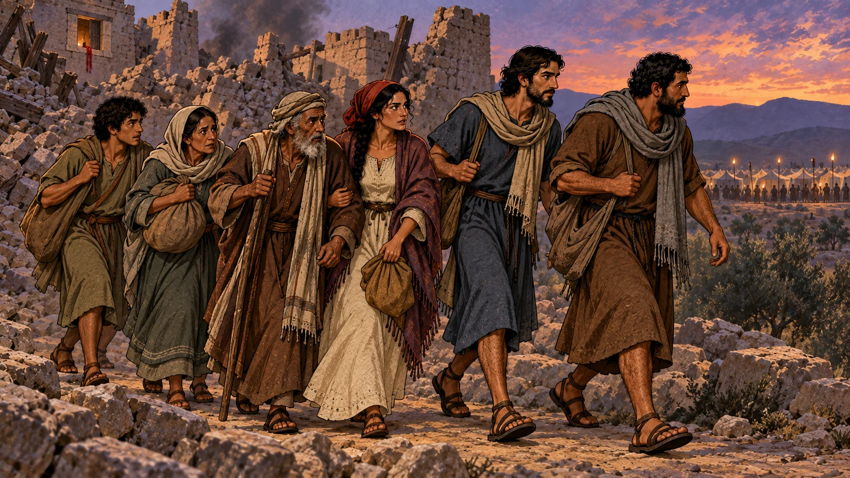 Rahab’s household brought out