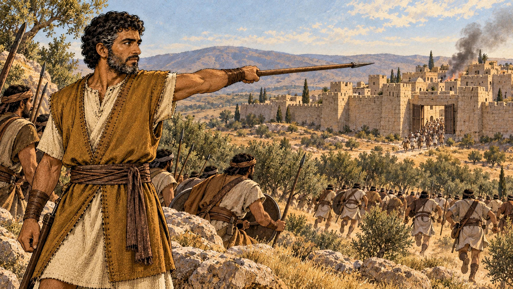 The outstretched javelin