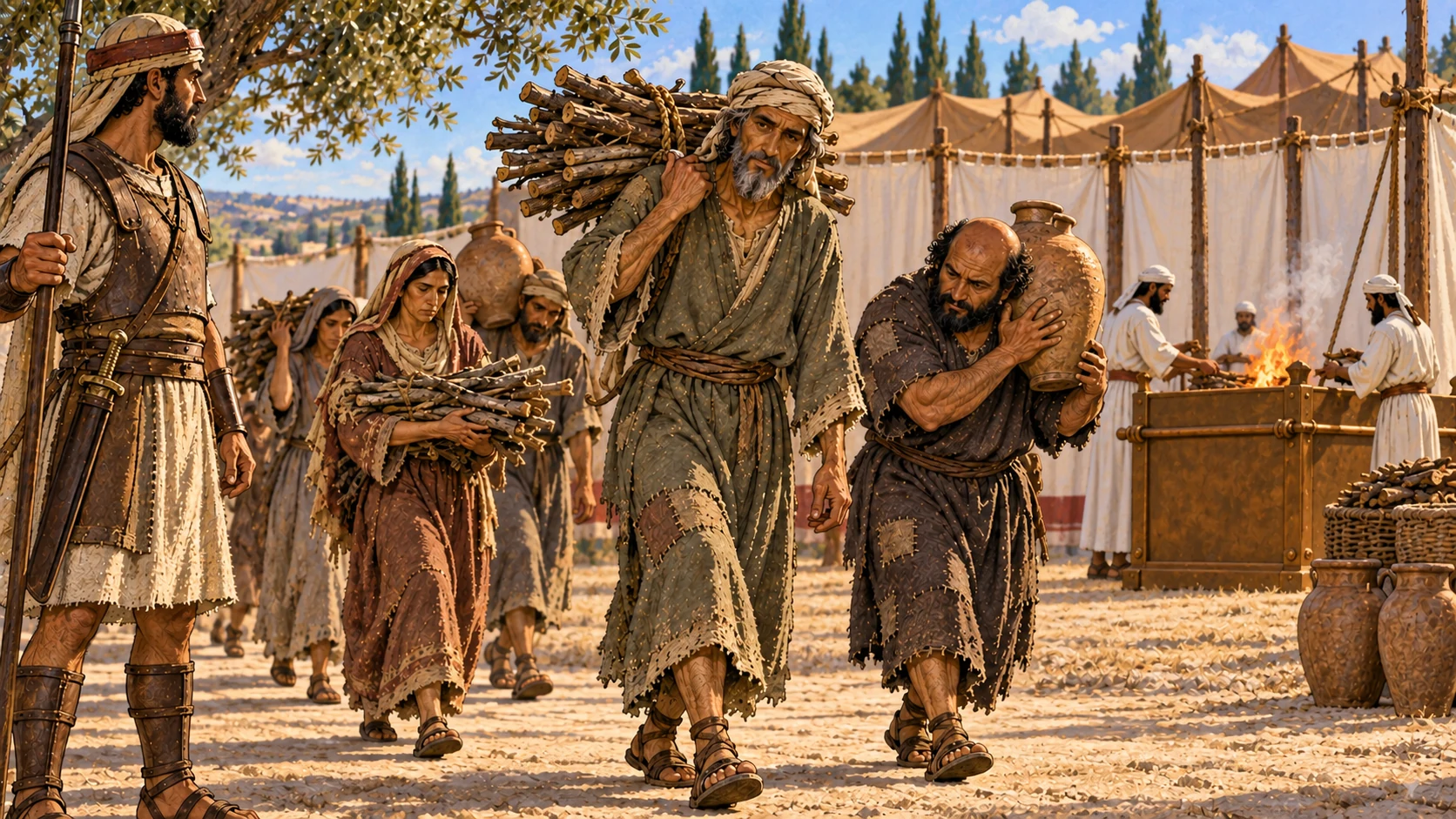 Woodcutters and water carriers