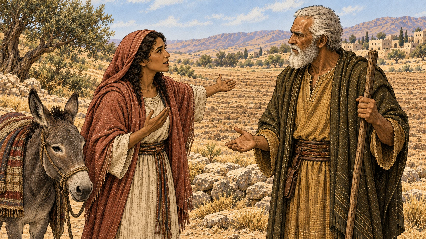 Achsah asks Caleb for springs.