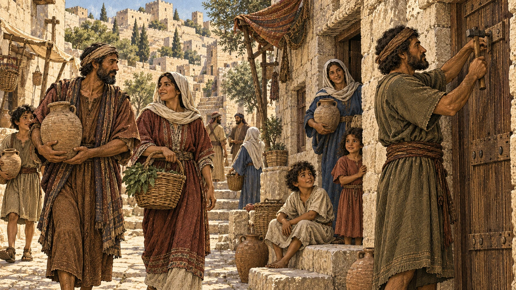 Households live in Jerusalem.