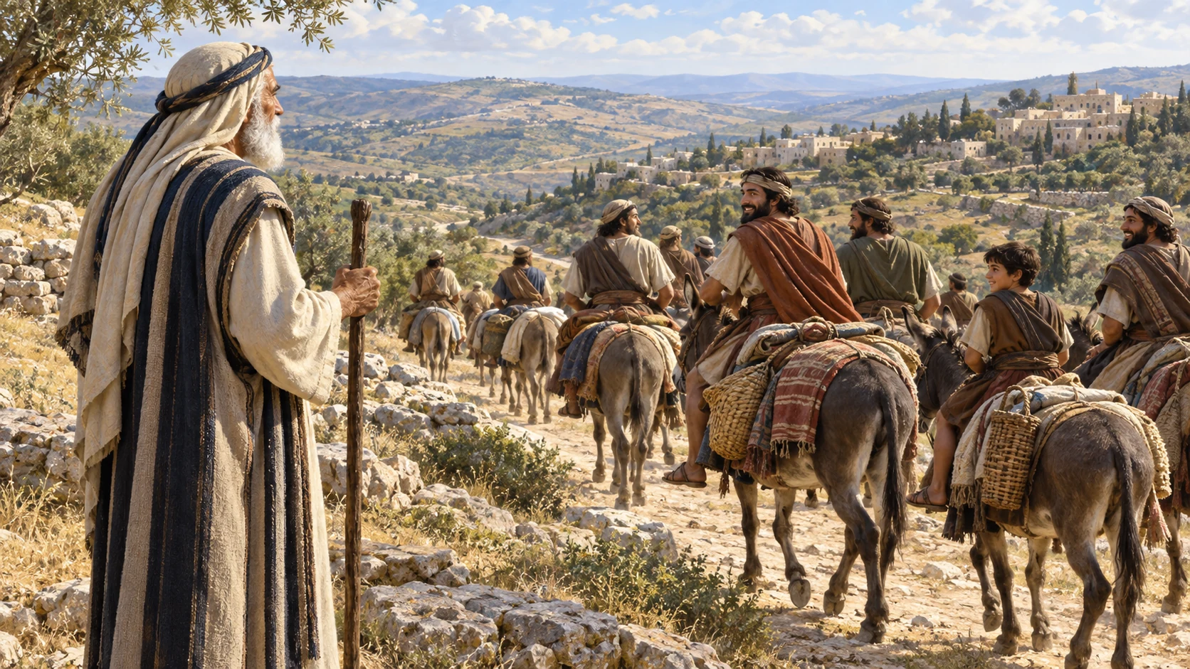 Abdon watches his sons and grandsons ride toward Pirathon’s towns.