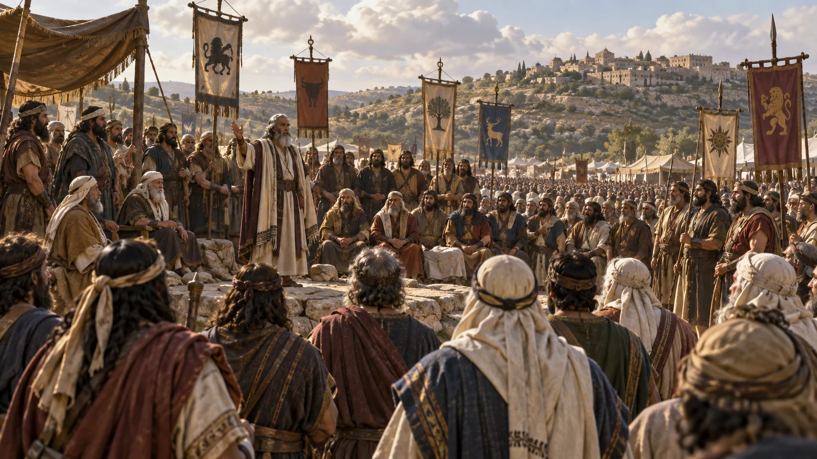 Israel’s tribes assemble at Mizpah. in a decisive moment.