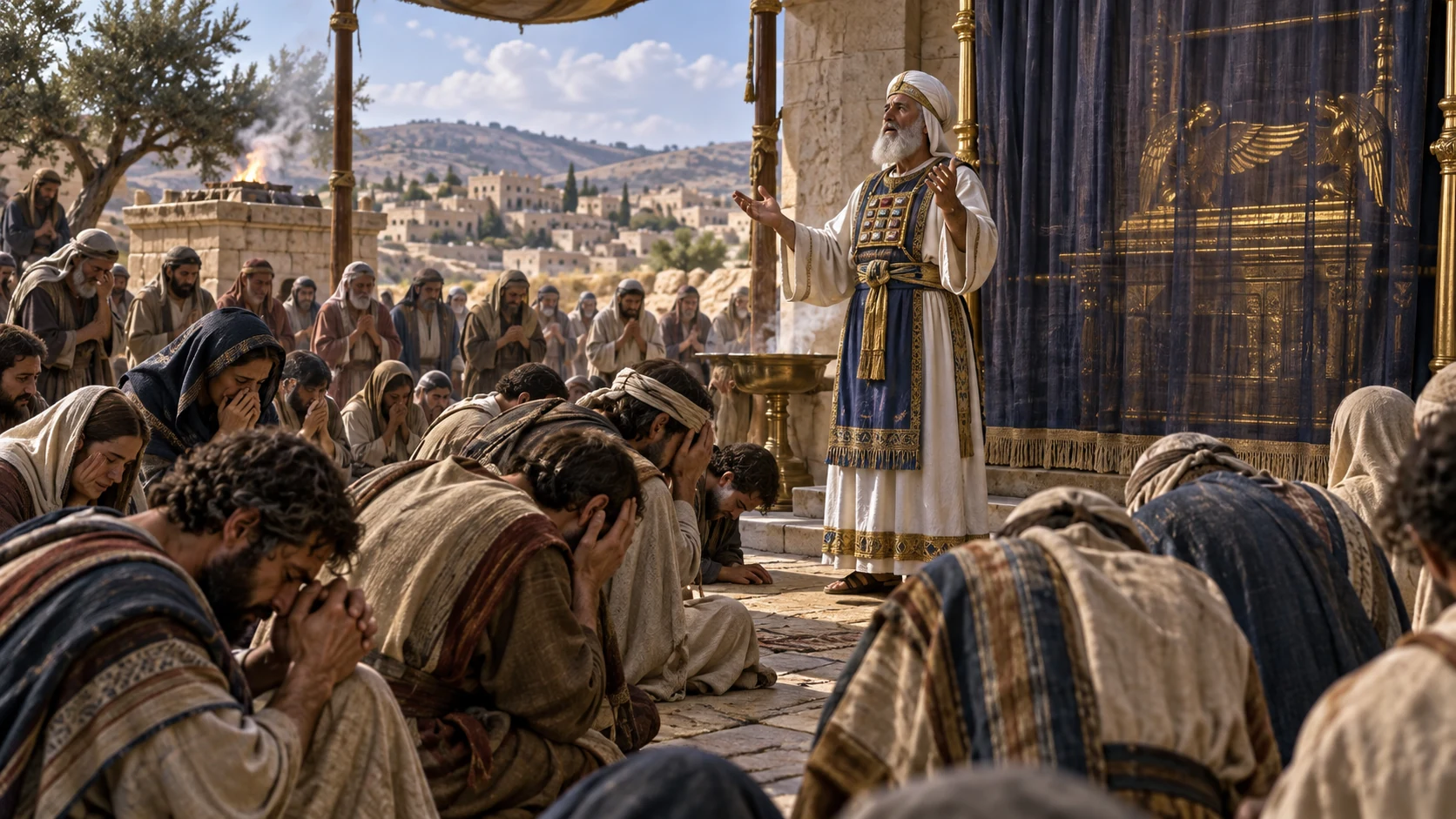 Israel weeps and fasts as Phinehas ministers.
