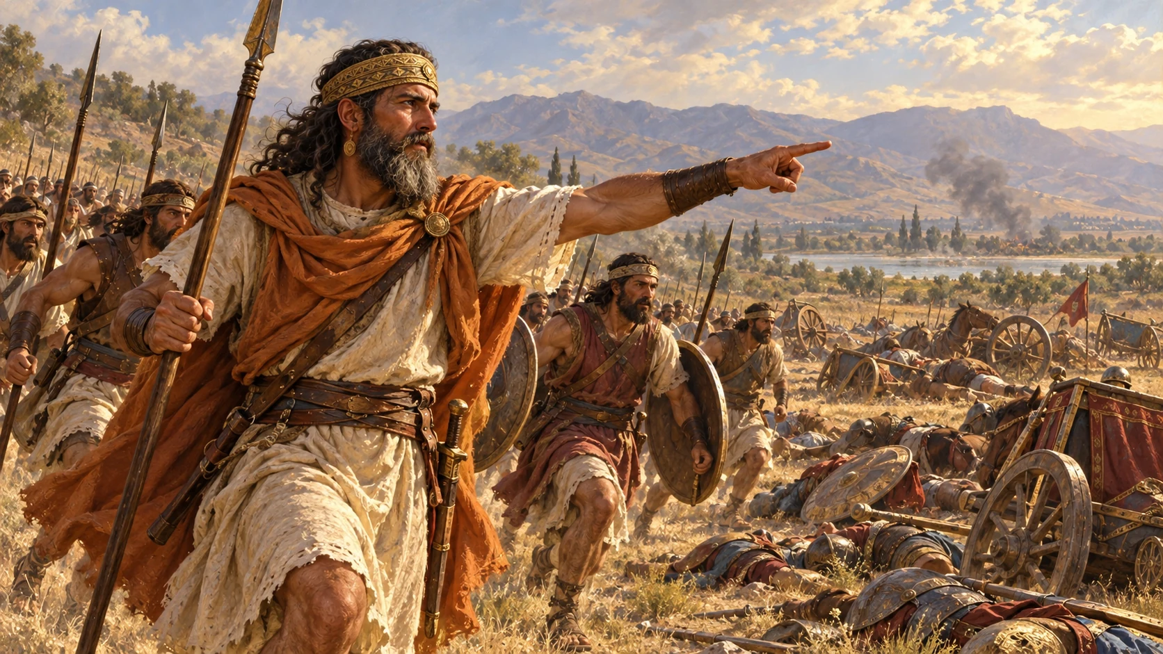 Barak pursues the army