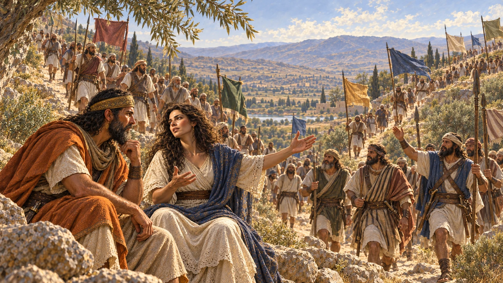 The tribes came down