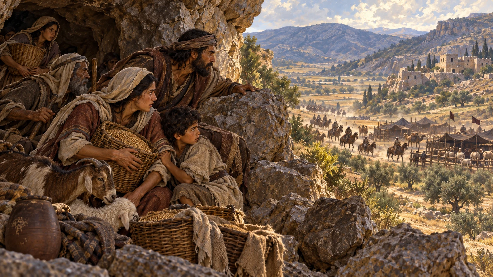 Israel hid from Midian