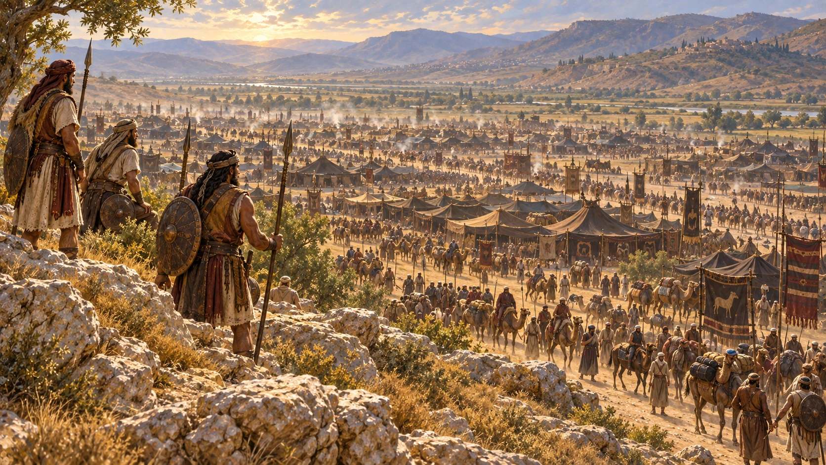 Midian camped in Jezreel