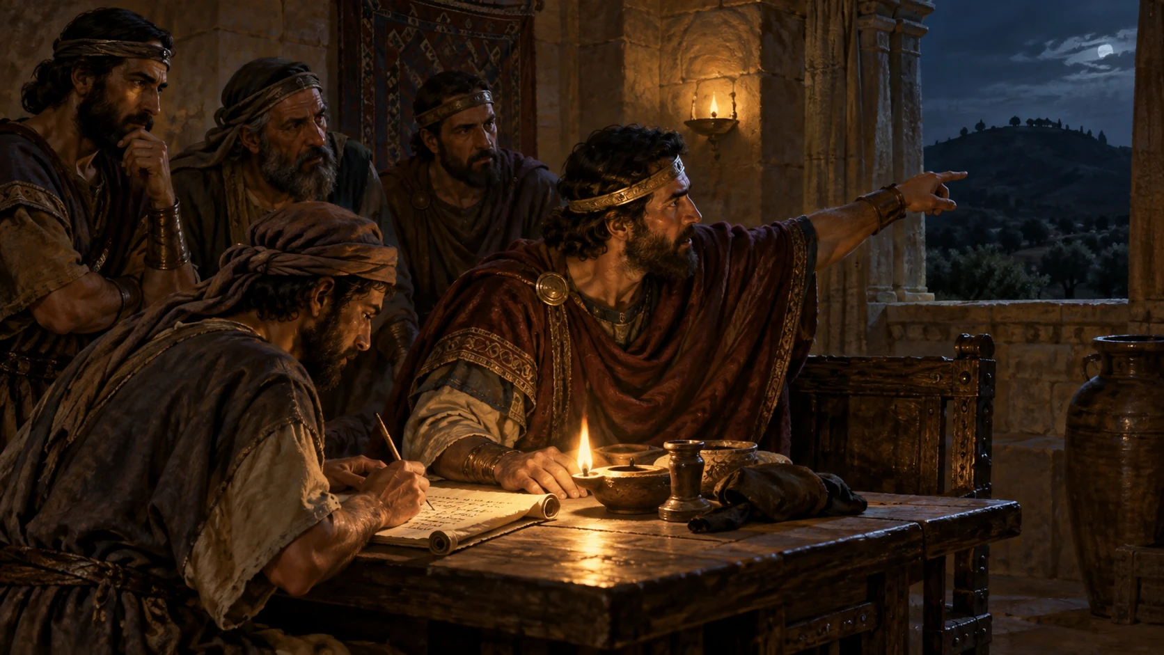 Zebul secretly warns Abimelech and prepares a dawn counterattack.
