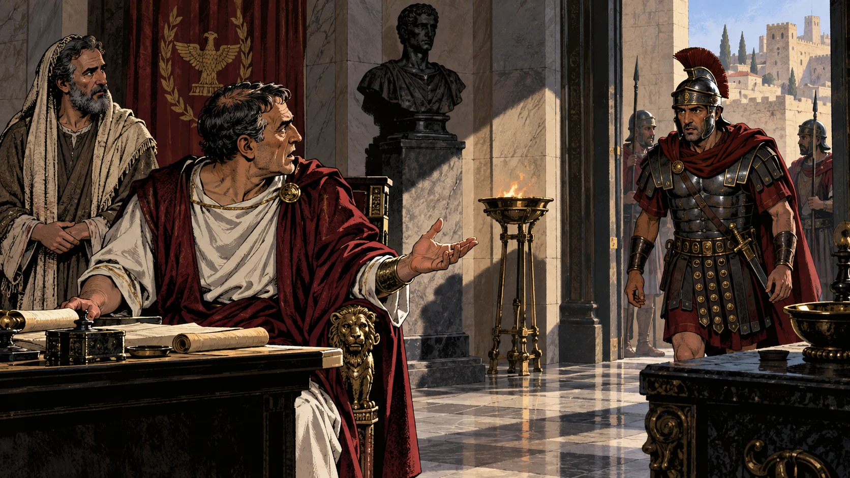 Pilate Summons the Centurion.