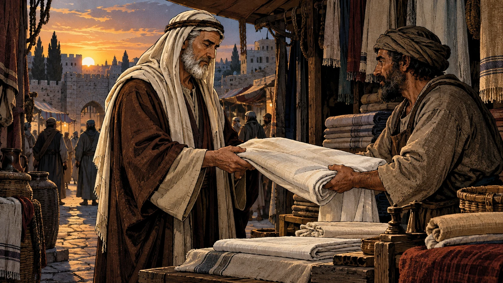 Linen, Burial, and the Stone.