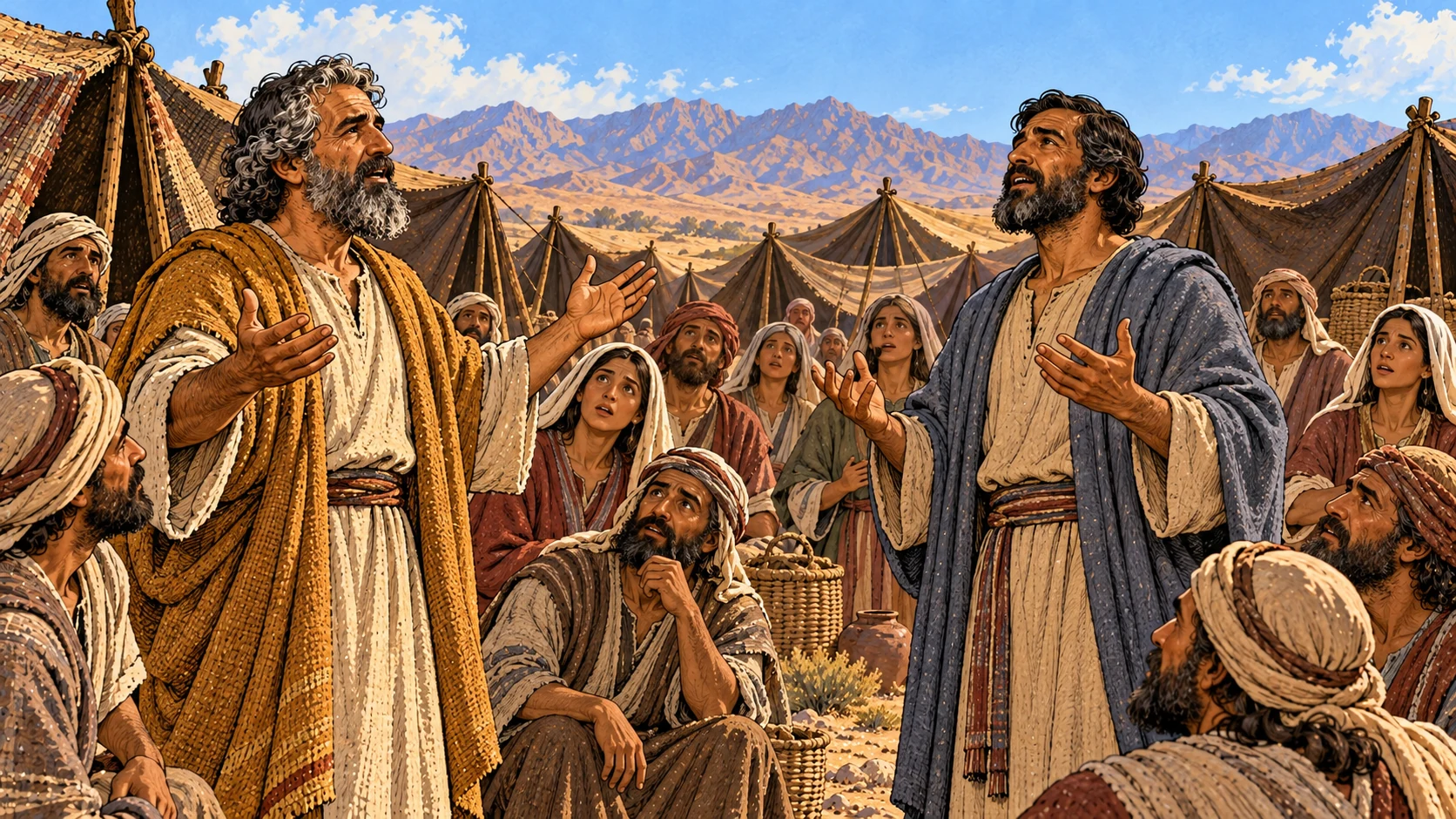 Eldad and Medad in the camp