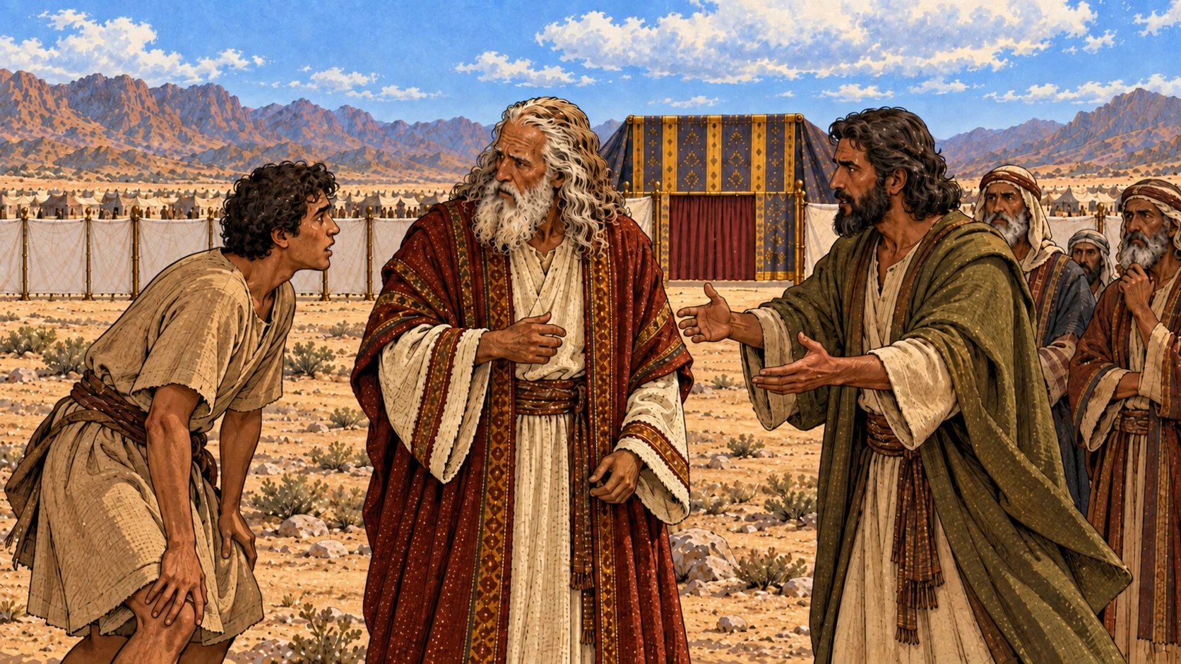 A messenger and Joshua
