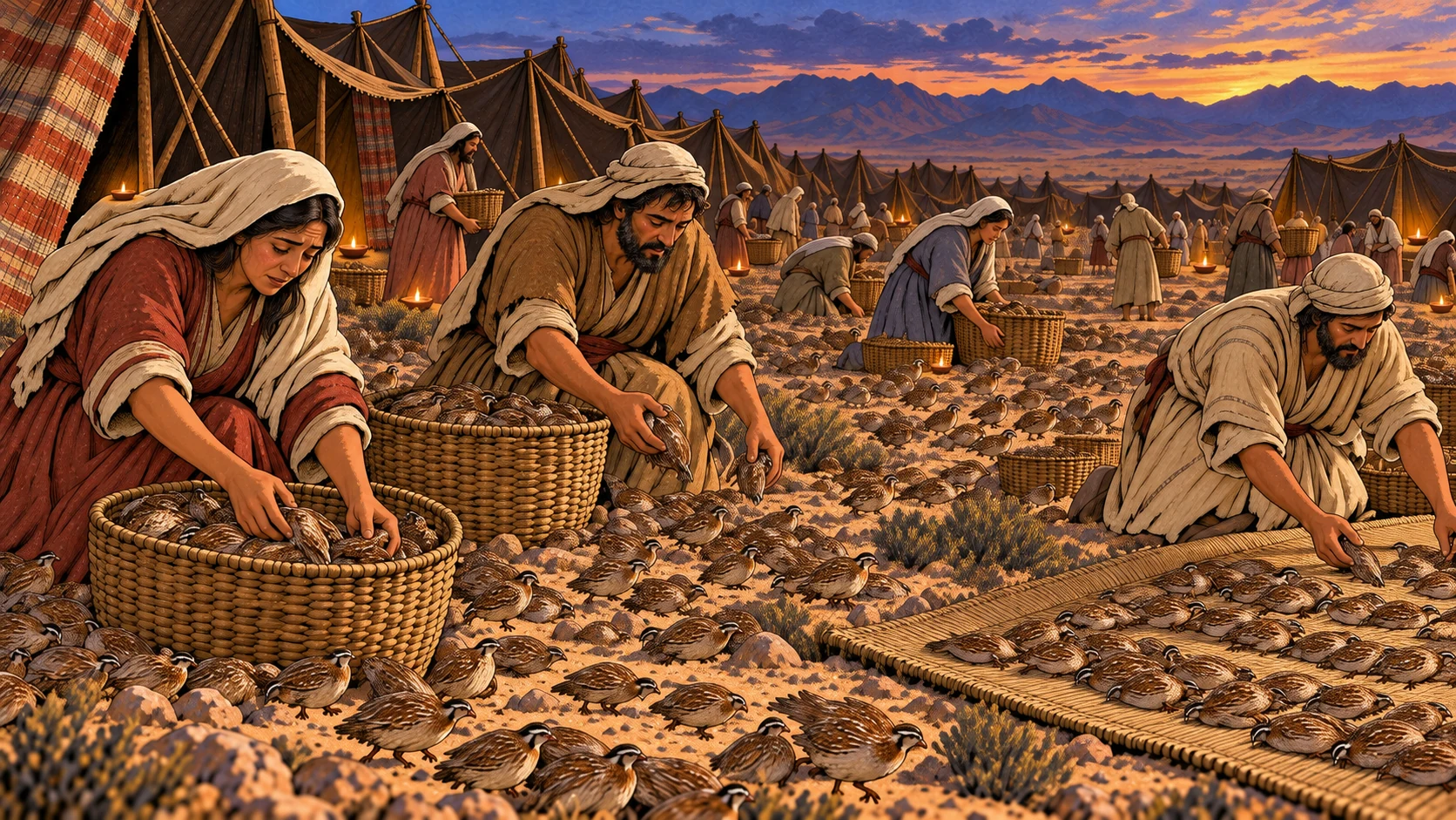 Gathering the quail